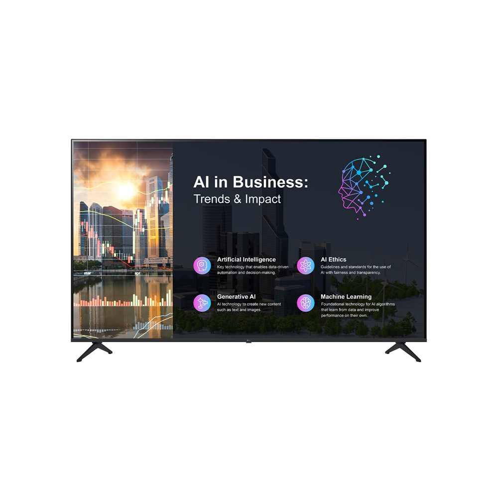 hisense 75" uhd digital signage 500nit 24 x 7 android 11 panel – 75dm66d
